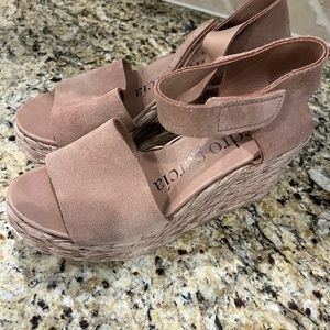 Pedro Garcia dory raffia wedge size 38. Worn twice